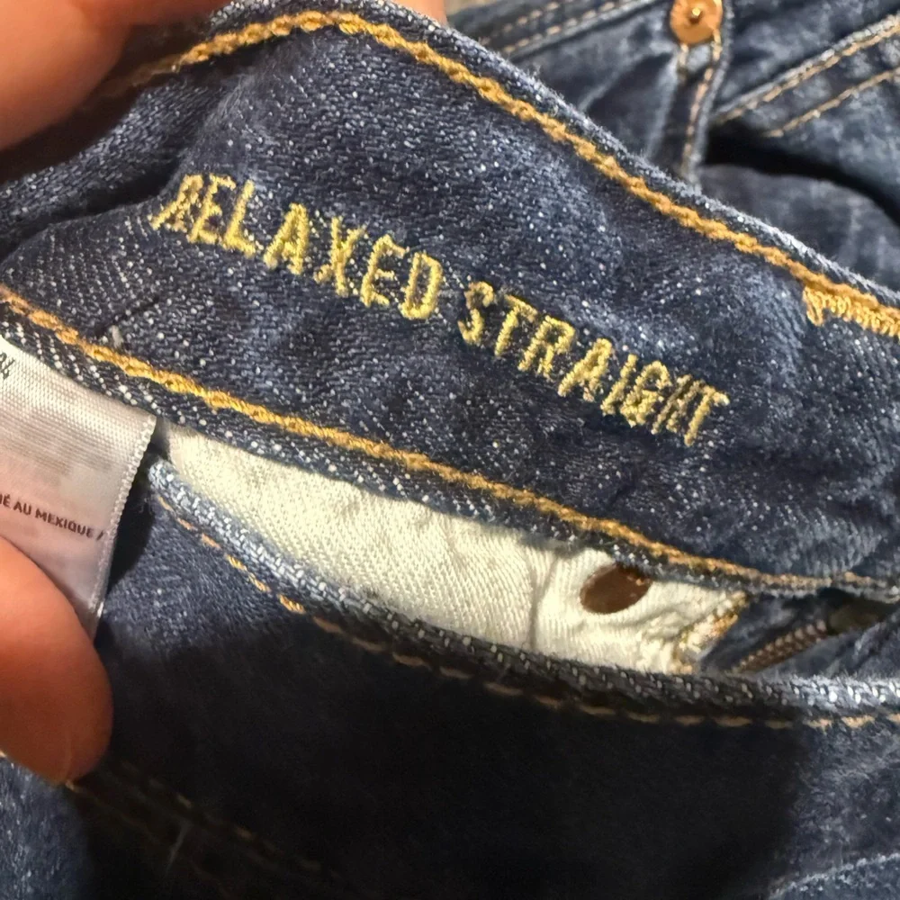 American Eagle jeans men’s 30x34 blue Relaxed Straight cotton comfort